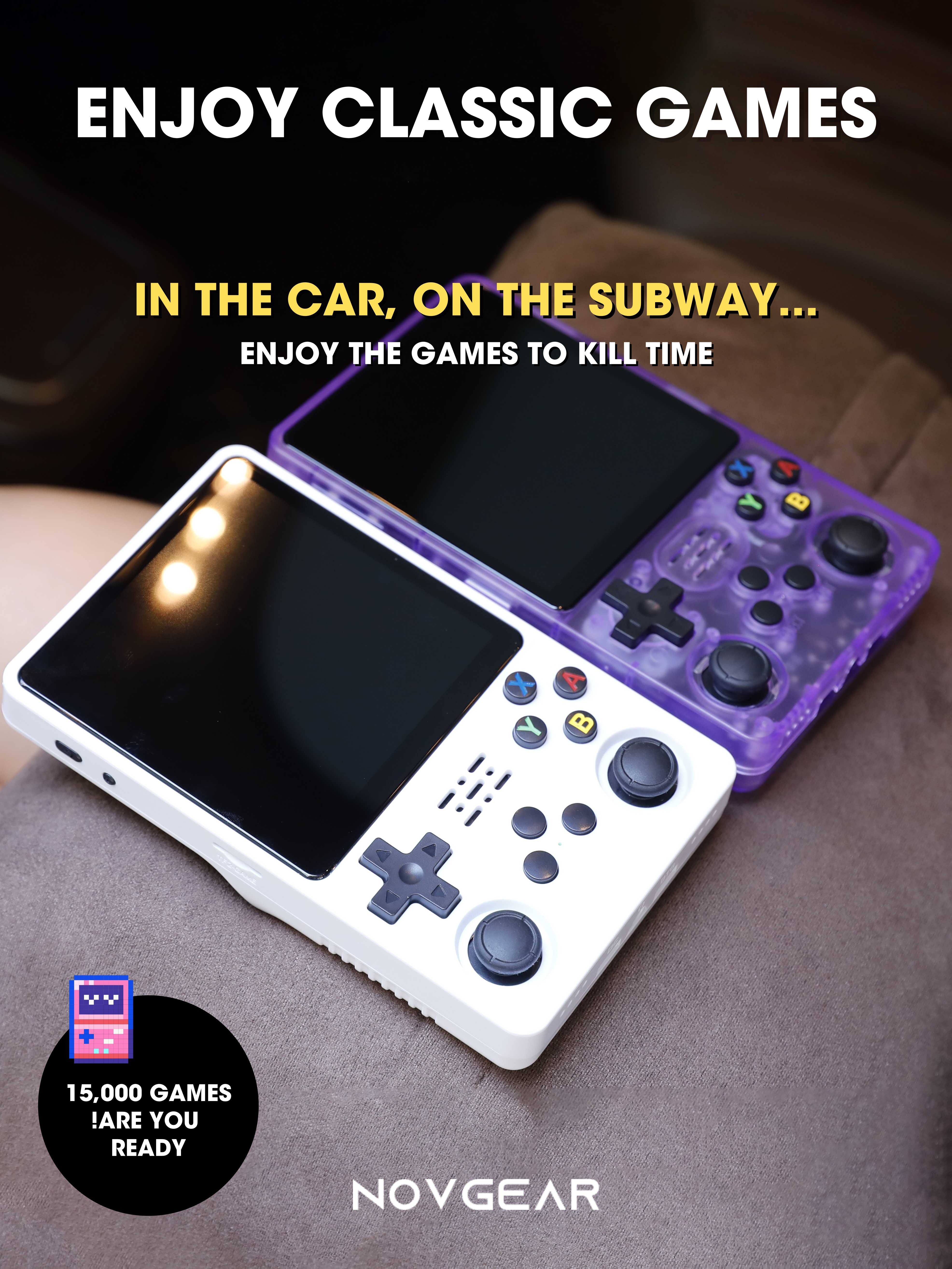 [PACK] NOVGEAR™ R36S PLUS 4.0 INCH Big Screen Game Console + Gift Bag