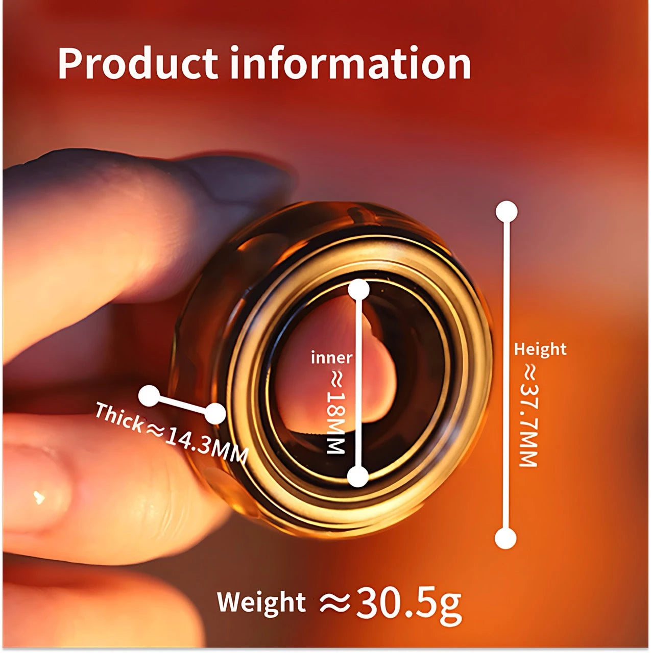 GAO STUDIO Chiz 2.0 Fidget Ring