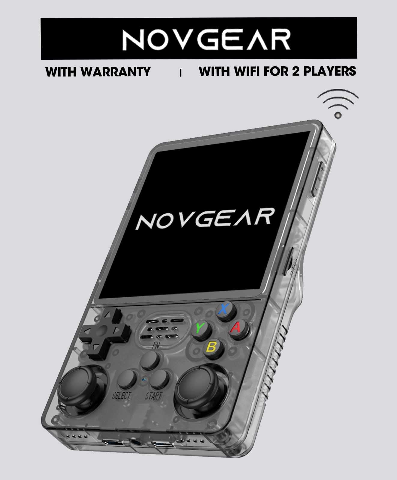 [PACK] NOVGEAR™ R36S PLUS 4.0 INCH Big Screen Game Console + Gift Bag