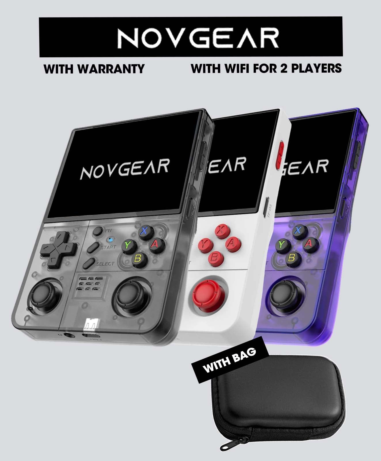 [PACK] NOVGEAR™ R40XX Pro Max Retro Game Console + Gift Bag
